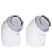 Glowworm 45 Degree Elbow (Pair) - Getplumb