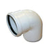 Glowworm Horizontal/Vertical 90° Flue Bend – 0020257009 - Getplumb