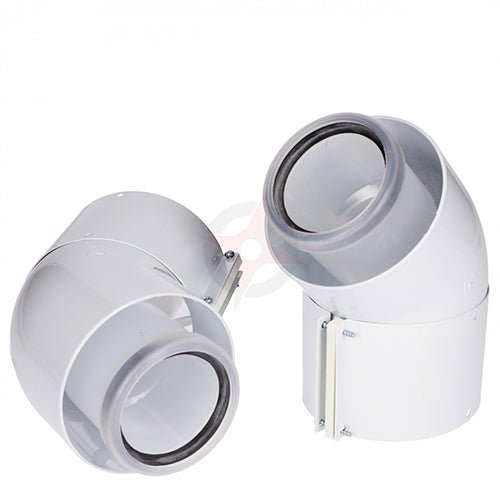 Glowworm Hor/Ver 45 Degree Bend pair - Getplumb