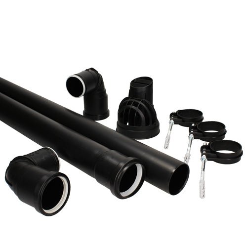 Glowworm Plume Management kit Black - Getplumb