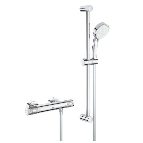 Grohe Grotherm 1000 Thermostatic Shower Mixer 1/2" With Shower Seat - Getplumb