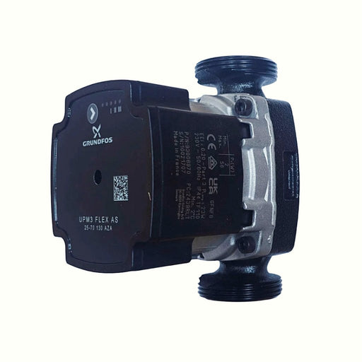 Grundfos UPM - 3 25 - 70 130 AZA FLEX - AS Circulation Pump for Underfloor Heating Manifolds and Heating Circuits - Getplumb