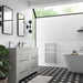 Henrad 1500 x 500 Como Brushed Steel - Getplumb