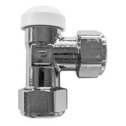 Honeywell 15mm Manual Valve & Lockshield Angled Body - Getplumb