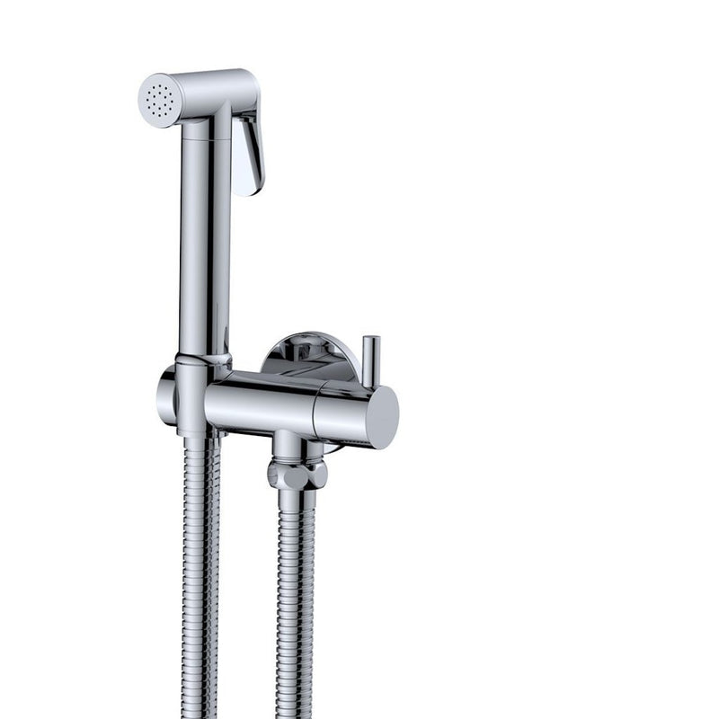 HygiePro™ Chrome Wall Mounted Douche Spray & Mixer Valve Kit – Premium Personal Hygiene Bidet - Getplumb