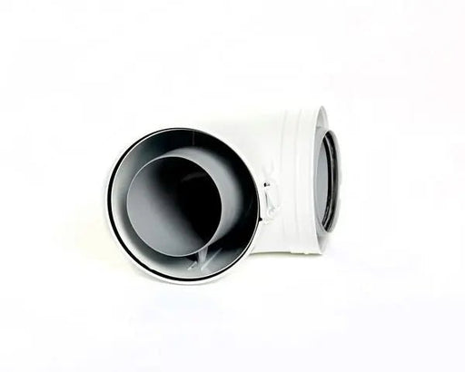 Ideal Evomax Plume Kit 100/150 90 Degree Elbow - Getplumb