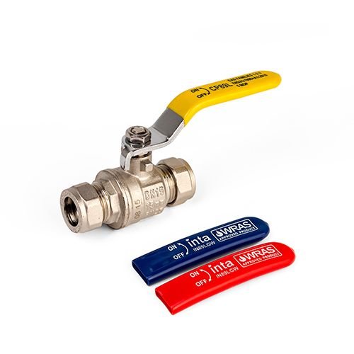Inta 15mm Universal Lever Ball Valve - GAS / WRAS Approved for Reliable Flow Control - Getplumb