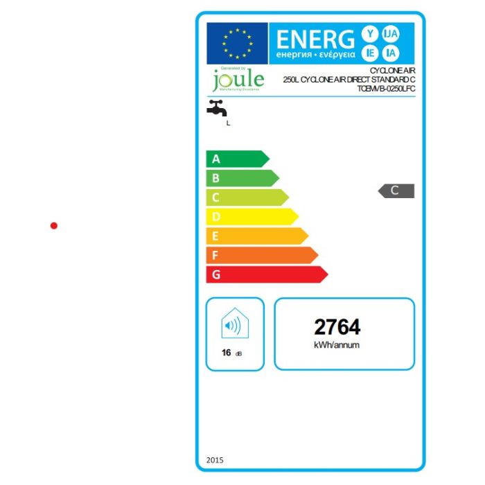 Joule Cyclone Air 250L Direct Standard Unvented Cylinder TCEMVB-0250LFC - Getplumb