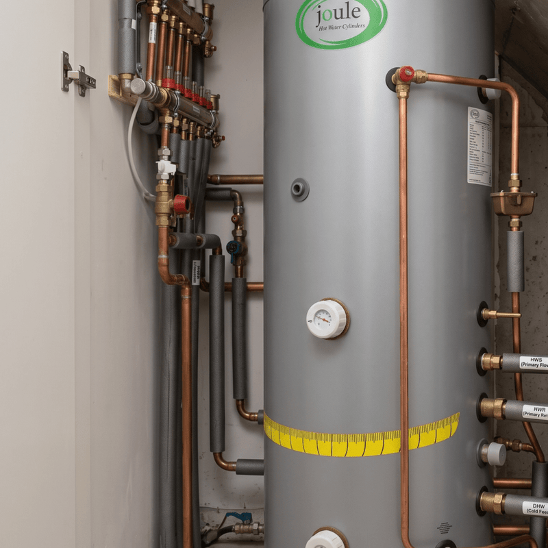 Joule Cyclone Platinum 100L Direct Slimline B Unvented Cylinder - TCEMVD-0100SFD - Getplumb