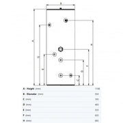 Joule Invacyl 150L Indirect Unvented Cylinder - TRBMVI - 0150LFB - Getplumb