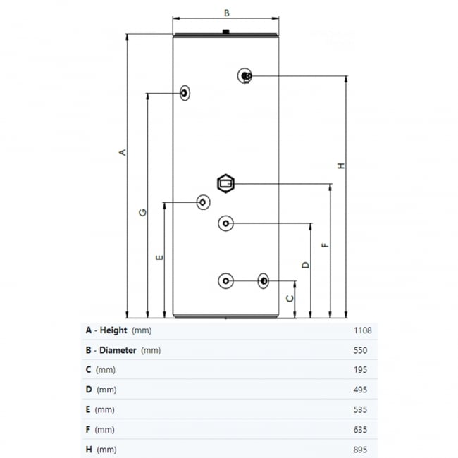 Joule Invacyl 150L Indirect Unvented Cylinder - TRBMVI - 0150LFB - Getplumb