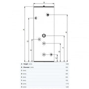 Joule Invacyl Standard In - Direct Unvented Cylinder 210 Litre - Stainless Steel - Getplumb