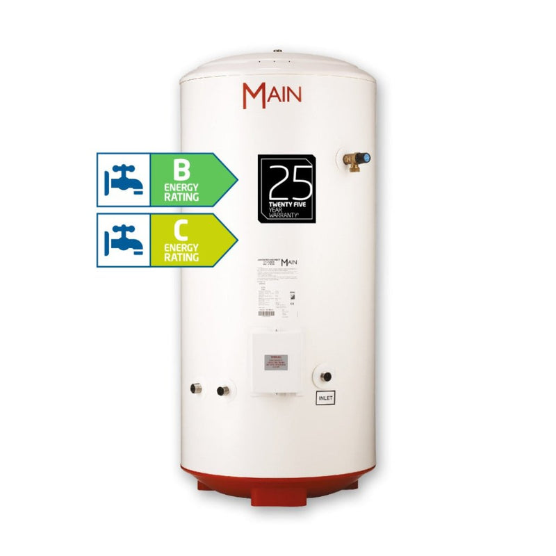 Main 210 Litre Direct Unvented Hot Water Cylinder - 720636201 - Getplumb