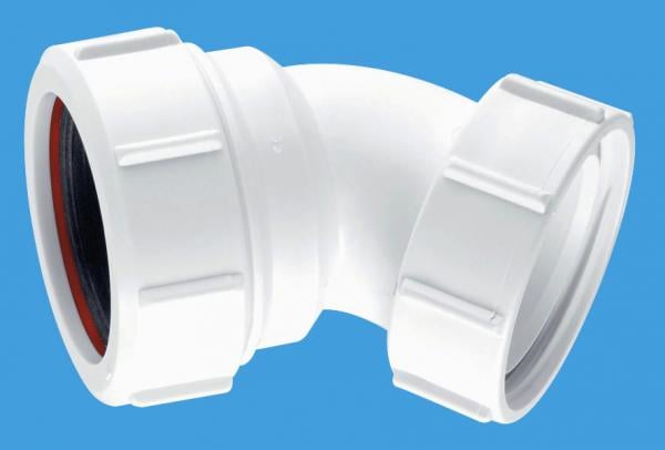 McAlpine 1.5" 135° Multifit x BSP Nut Bend - ST90OUT - Getplumb