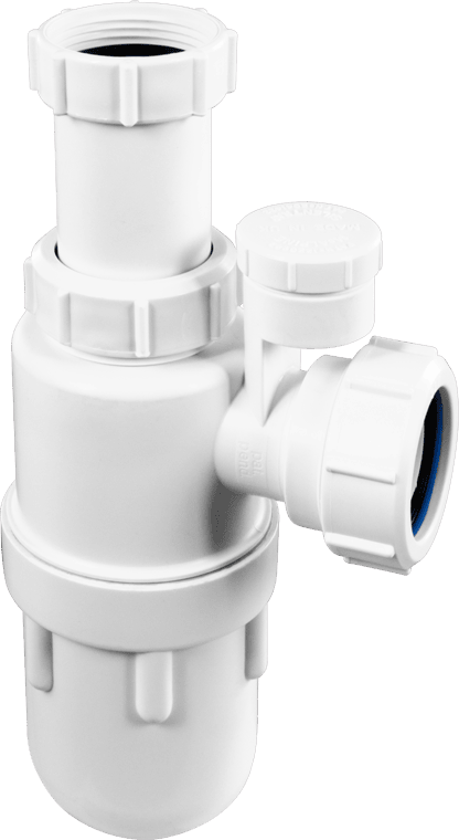 McAlpine 1.5" Adjustable Silent Bottle Trap with NRV - C10AVSV - Getplumb