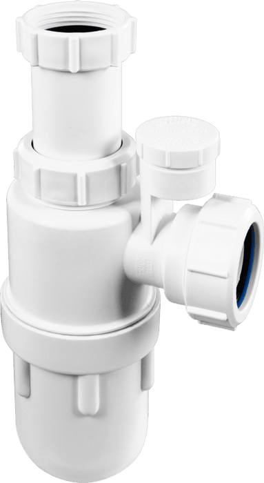 McAlpine 1.5" Adjustable Silent Bottle Trap with NRV - C10AVSV - Getplumb