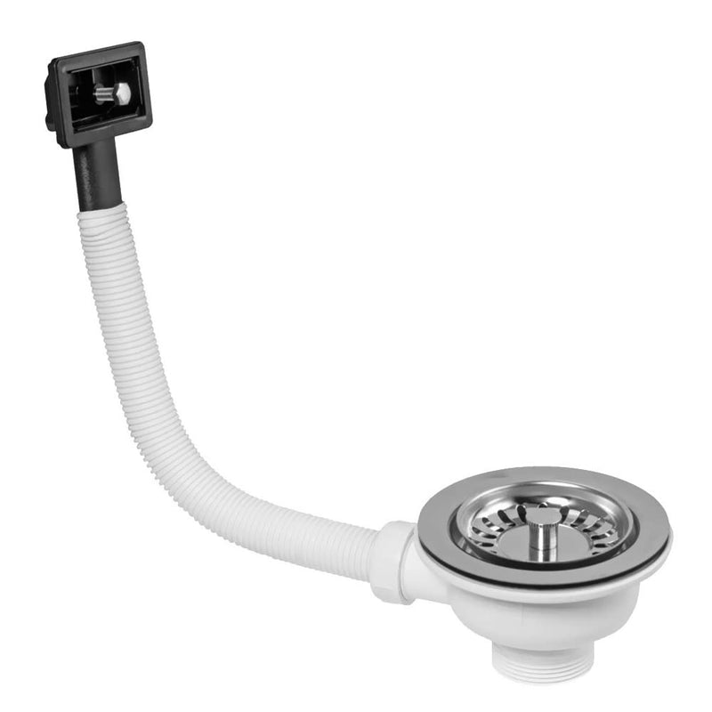 McAlpine 1.5" Waste with Rectangular Overflow Including Stainless Steel Grid - Getplumb