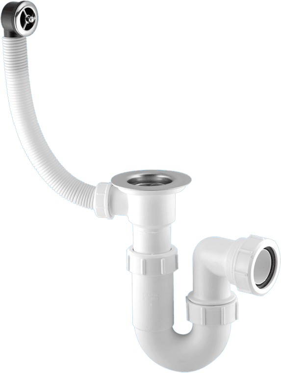 McAlpine 1.50 Combined Sink Trap with Waste and Overflow - Getplumb