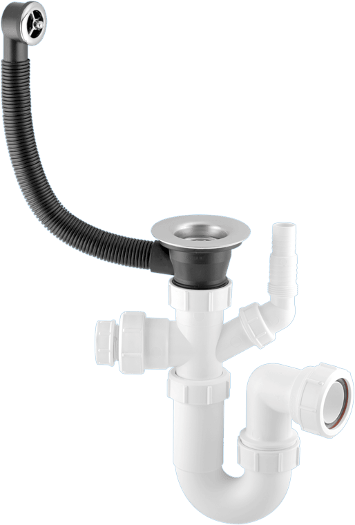 McAlpine 1.50 Sink Silentrap with Waste and Overflow - Getplumb