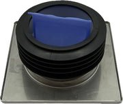 McAlpine 150mm Stainless Steel Tile Insert with Silicone Non - Return Valve – FGT150SV110 - Getplumb
