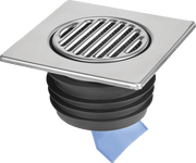 McAlpine 150mm Stainless Steel Tile Insert with Silicone Non - Return Valve – FGT150SV110 - Getplumb