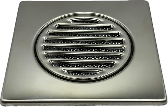 McAlpine 150mm Stainless Steel Tile Insert with Silicone Non - Return Valve – FGT150SV110 - Getplumb