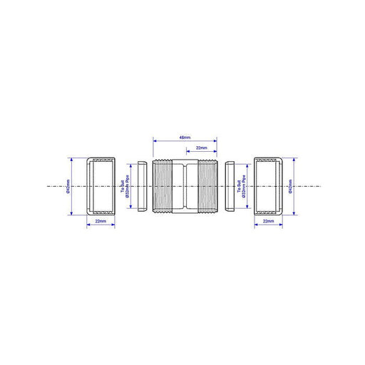 McAlpine 32GCB Chrome Straight 32mm - Getplumb