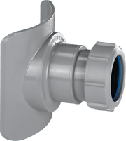 McAlpine 4" x 2" Boss Connector - BOSSCONN110ZGR - Getplumb