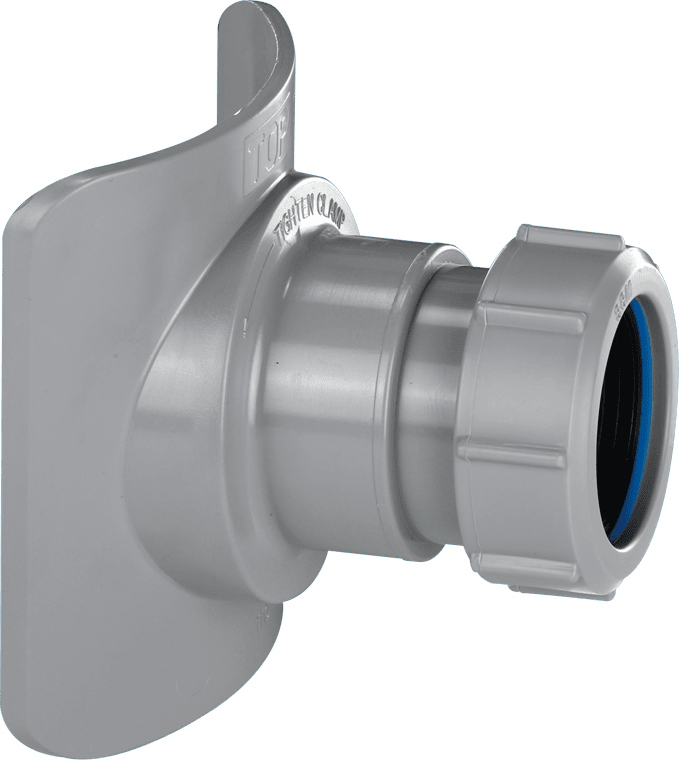 McAlpine 4" x 2" Boss Connector - BOSSCONN110ZGR - Getplumb