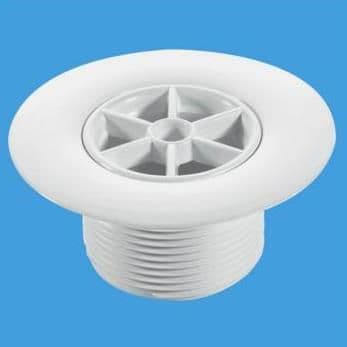 McAlpine 85MM FLANGE+GRATING - WHITE - LONG - Getplumb