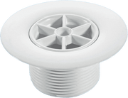 McAlpine 85MM FLANGE+GRATING - WHITE - LONG - Getplumb