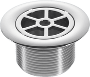 McAlpine 85mm Shower Trap with Chrome - Plated Plastic Grid | STW85CP - Getplumb