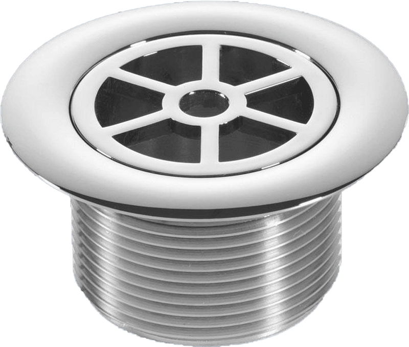 McAlpine 85mm Shower Trap with Chrome - Plated Plastic Grid | STW85CP - Getplumb
