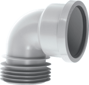 McAlpine 90 Degree Drain Connector - Grey - DC90GR - Getplumb