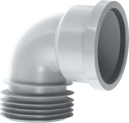 McAlpine 90 Degree Drain Connector - Grey - DC90GR - Getplumb
