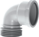 McAlpine 90 Degree Drain Connector - Grey - DC90GR - Getplumb
