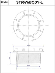 McAlpine 90mm Long Waste for ST90 – Sink Drain Extension, Reliable Plumbing Fitting - Getplumb