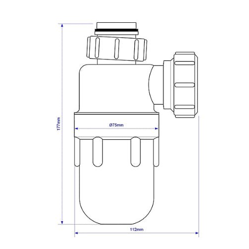 McAlpine A10 Bottle Trap 1.25" - Getplumb
