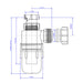 McAlpine A10A Adjustable Height Bottle Trap 1.25" or 1 - 1/4"(32mm) for bathroom basins - Getplumb