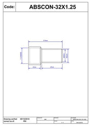 McAlpine ABS to Solvent Adaptor D.32mm x 1.25" | ABSCON - Getplumb