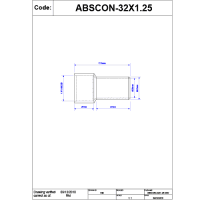 32mm x 1¼″ Euro to Solvent Waste Adaptor