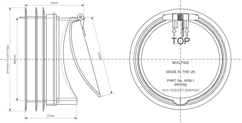 McAlpine ARB1 Anti Rodent Barrier For WcCons - Getplumb