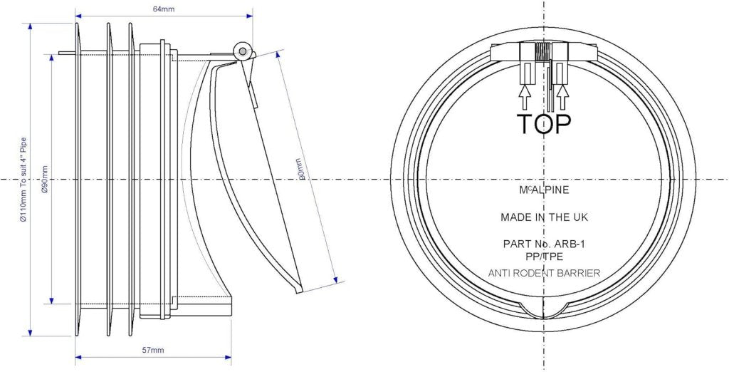 McAlpine ARB1 Anti Rodent Barrier For WcCons - Getplumb
