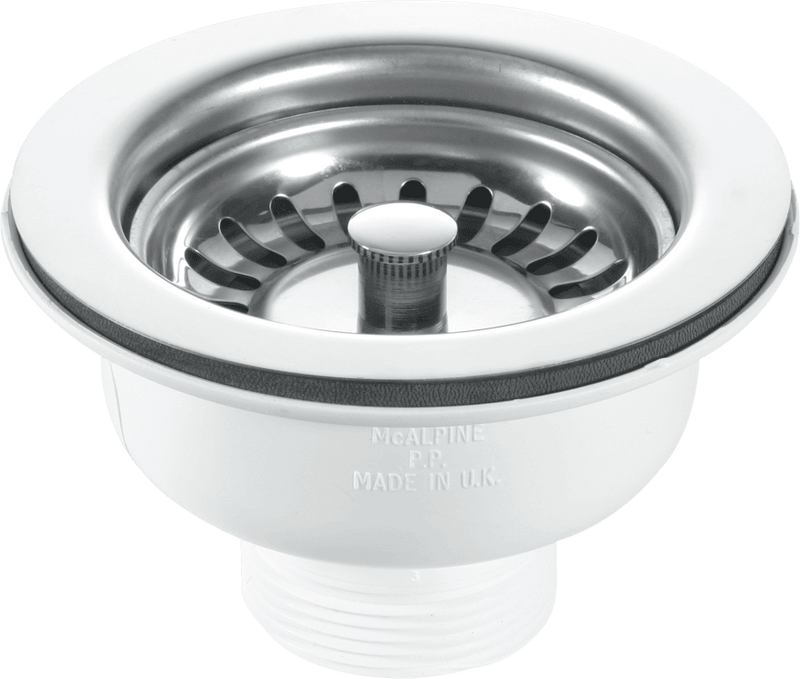 McAlpine Basket Strainer Waste Stainless Steel - BWSTSS - Getplumb