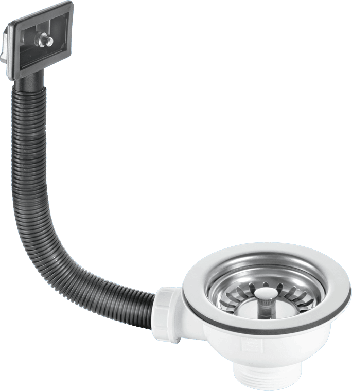 McAlpine Basket Strainer Waste with Rectangular Overflow - BWSTOFRS - Stainless Steel - Getplumb