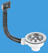 McAlpine Basket Strainer Waste with Rectangular Overflow - BWSTOFRS - Stainless Steel - Getplumb