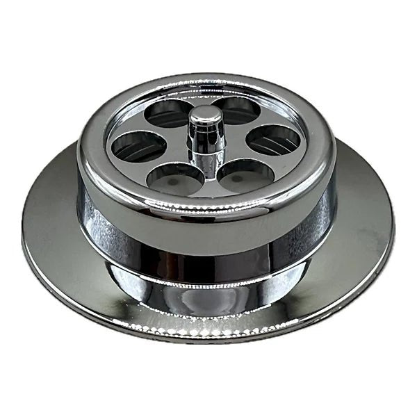 McAlpine Bath Overflow Grid - Chrome - Plated - BATHGRIDCP - Getplumb