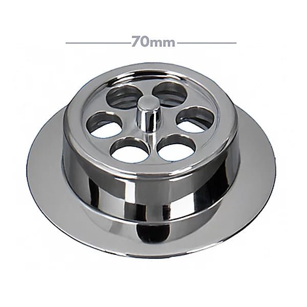 McAlpine Bath Overflow Grid - Chrome - Plated - BATHGRIDCP - Getplumb