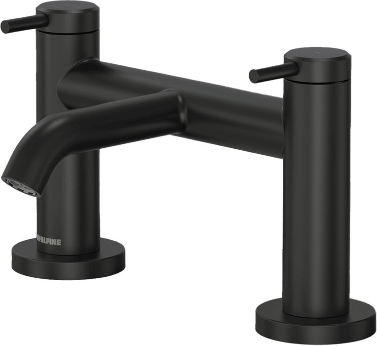 McAlpine BFKMB Kelvin Bath Filler Tap Matt Black - Getplumb