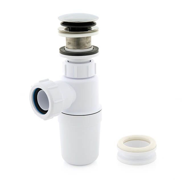 McAlpine BK1 All in One Fast Fix Basin Clicker Waste with Bottle Trap - Getplumb